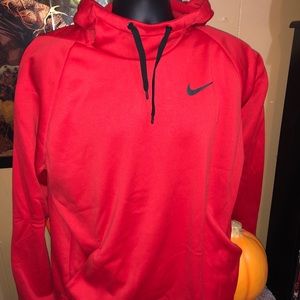 Nike dri fit red hoodie